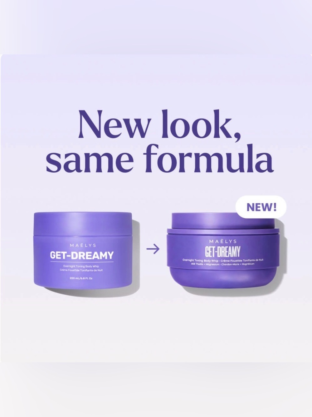Maélys Get-Dreamy Overnight Toning Body Whip Skincare Tightening Cream - Picture 2 of 11